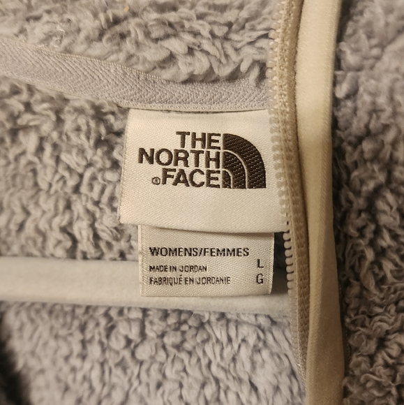 The North Face Women's Gray Sherpa Jacket with Hood Size Large - Picture 4 of 4
